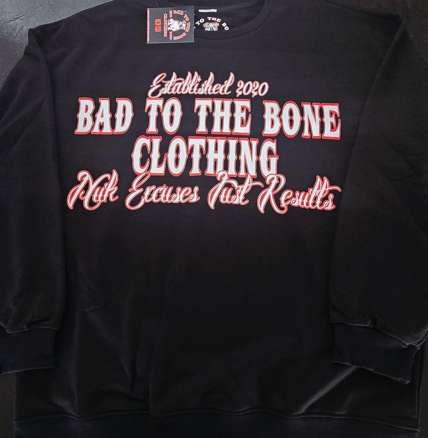 O.G 'BTTB Clothing N.E.J.R' DTF Printed Crew-Neck Sweatshirt