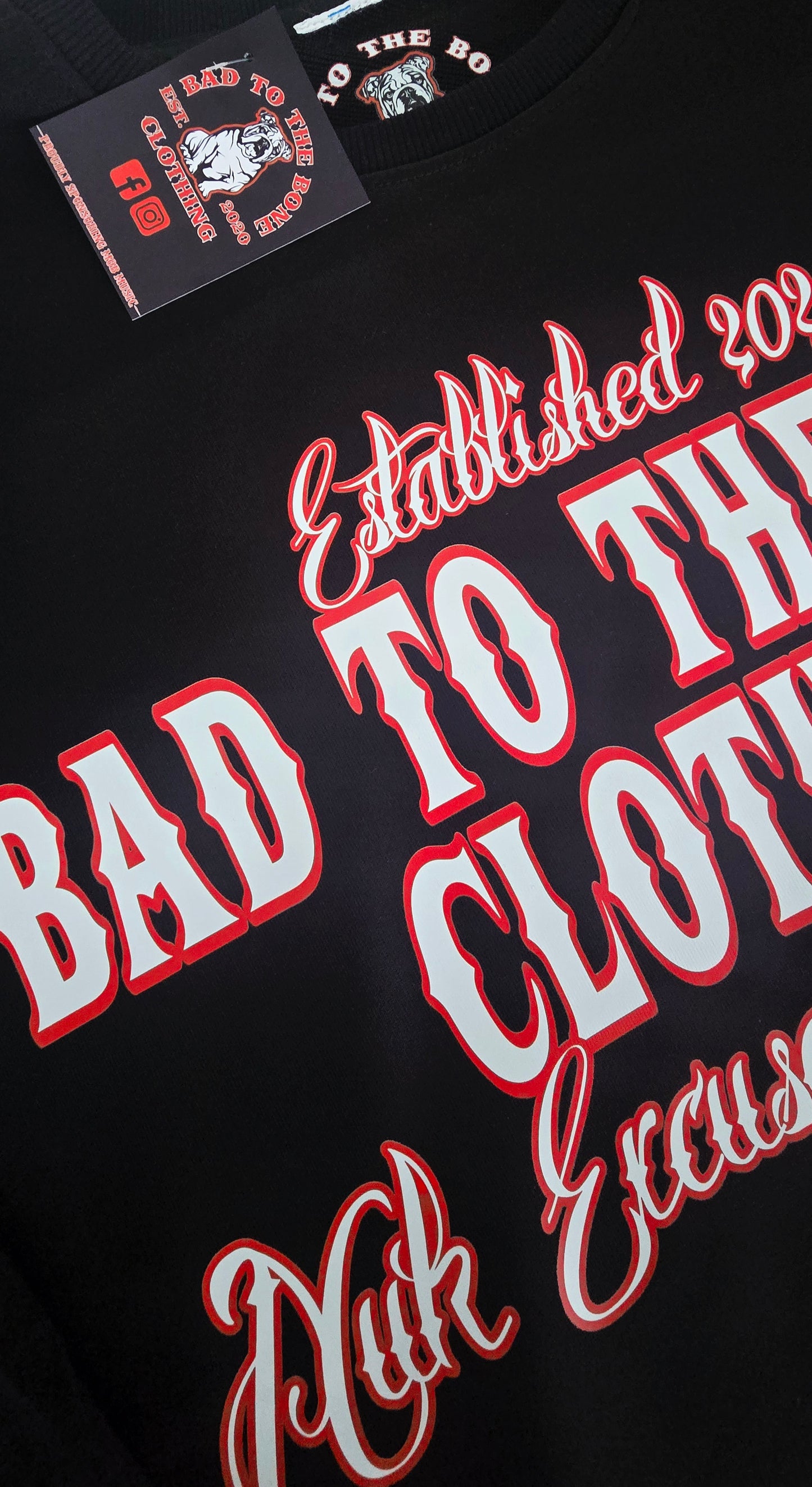 O.G 'BTTB Clothing N.E.J.R' DTF Printed Crew-Neck Sweatshirt